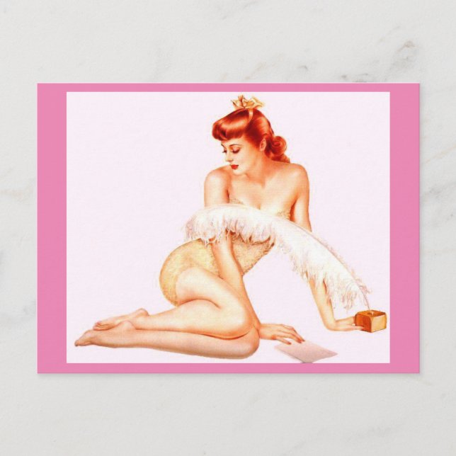 Alberto Vargas Vintage Pin up Vykort (Framsida)