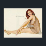 Alberto Vargas Vintage Pin up Vykort<br><div class="desc">Vintage sätter in flickor</div>