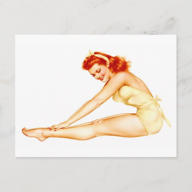 Alberto Vargas Vintage Pin up Vykort (Framsida)