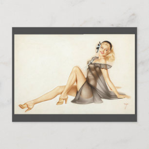 Alberto Vargas Vintage Pinuppa Vykort