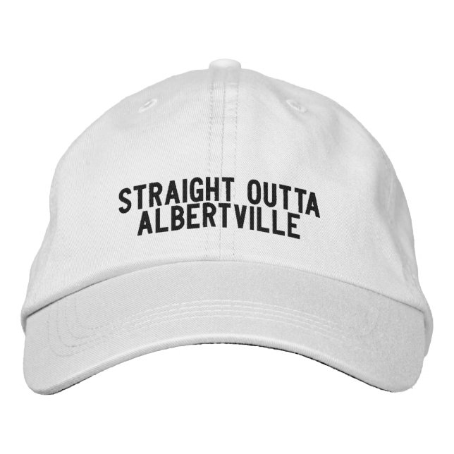 ALBERTVILLE Alabama Hatt Broderad Keps (Framsida)