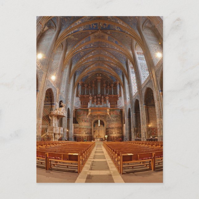 Albi Cathedral Nave Vykort (Framsida)