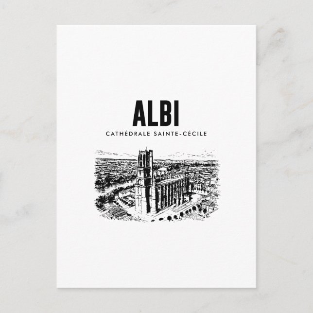 Albi  Cathedrale SainteCecile  Affiche Vintage Occ Vykort (Framsida)