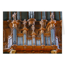 Albi domkyrkaorgan, frankrike hälsningskort