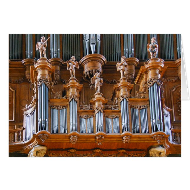 Albi domkyrkaorgan, frankrike hälsningskort (Framsidan Horizontal)