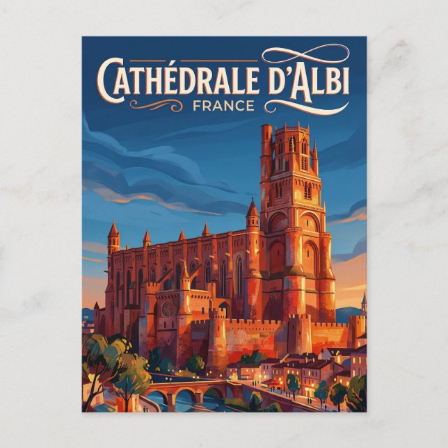 Albi-katedralen Frankrike Vykort (Framsida)