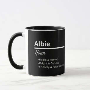 Albie Pojknamn Definition Personlig Mugg