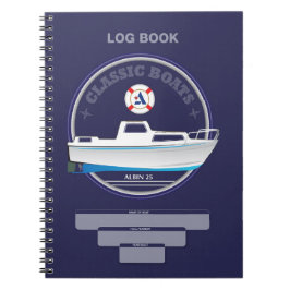 Albin 25 loggar anteckningsbok