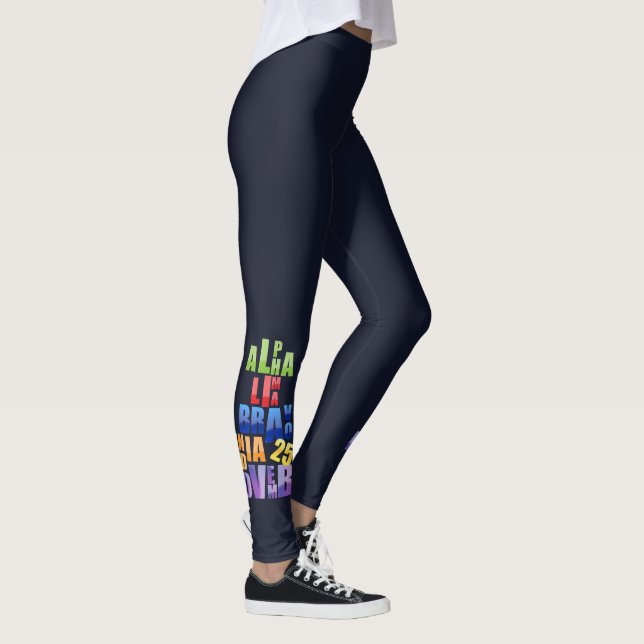 Albin 25 Phonetic alfabet Leggings (Höger)