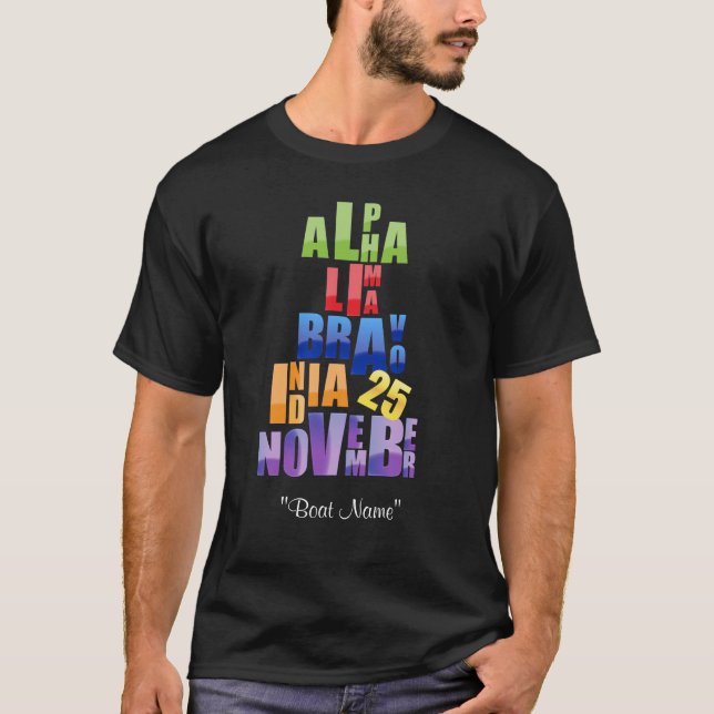 Albin 25 Phonetic alfabet Tee (Framsida)