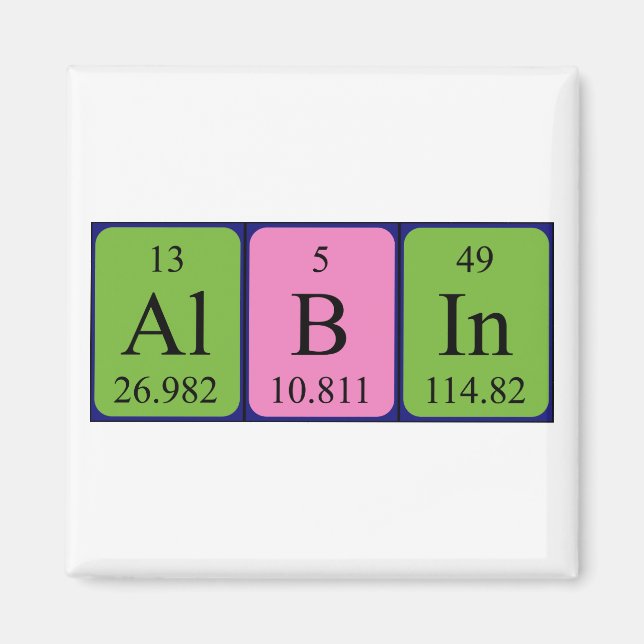 Albin Periodisk magnet bord namn (Framsidan)