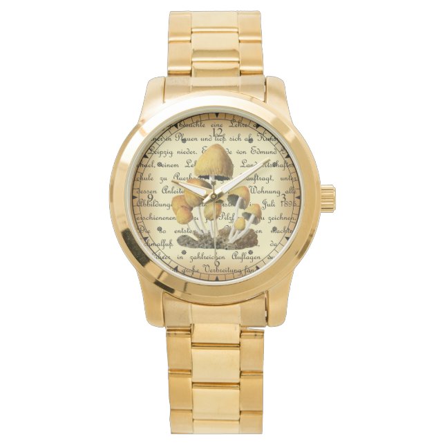 Albin Schmalfuß ~ Glimmertintling-1~ Svampar ~ Armbandsur (Framsida)