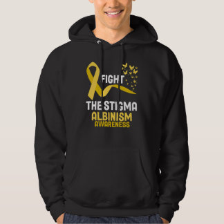 Albinismens medvetenhet i juni Vi Bära Gult Hoodie