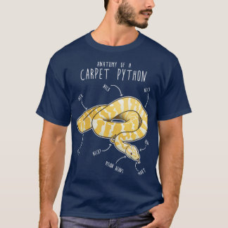 Albino Darwin pet Python Snake Anatomy T Shirt