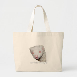 Albino Ferret Bild Jumbo Tygkasse
