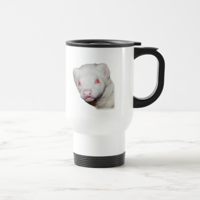 Albino Ferret Bild Resemugg (Höger)