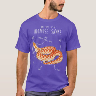 Albino Hognos Snake Anatomy T Shirt