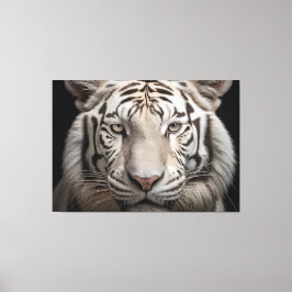 Albino Majesty White Tiger Realism Digital Art Canvastryck