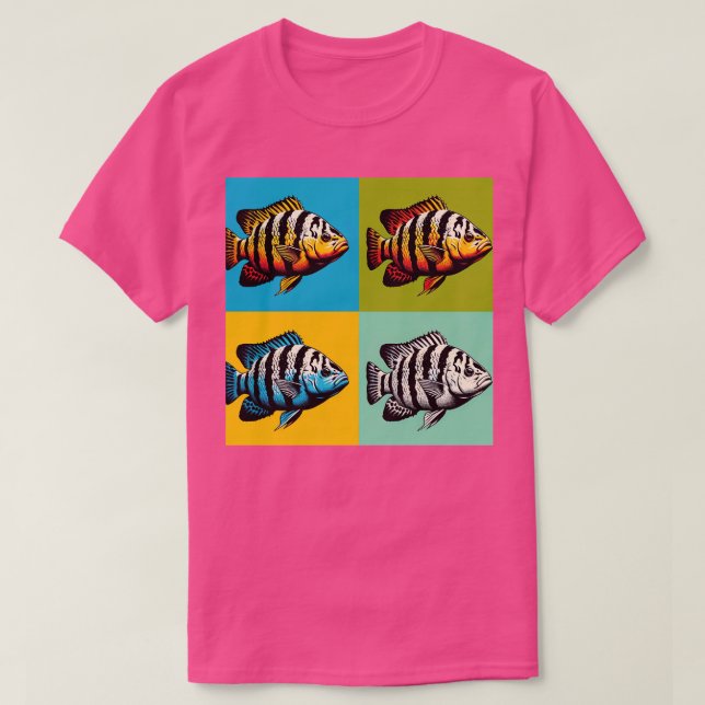 Albino Tiger Barb Coola Tropical Fish 1 T Shirt (Design framsida)