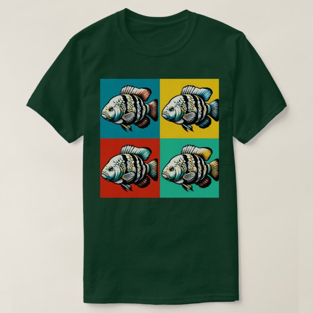 Albino Tiger Barb Coola Tropical Fish T Shirt (Design framsida)