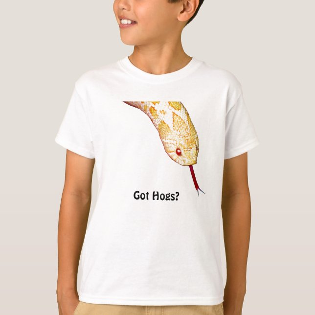 Albino westerna Hognose T Shirt (Framsida)