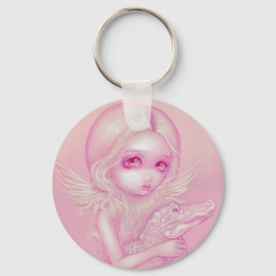 "Albinoalligatorängel" Keychain Nyckelring
