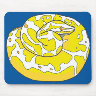 Albinobollpytonorm Mousepad 2 (blått) Musmatta