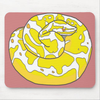 Albinobollpytonorm Mousepad 2 (rosor) Musmatta