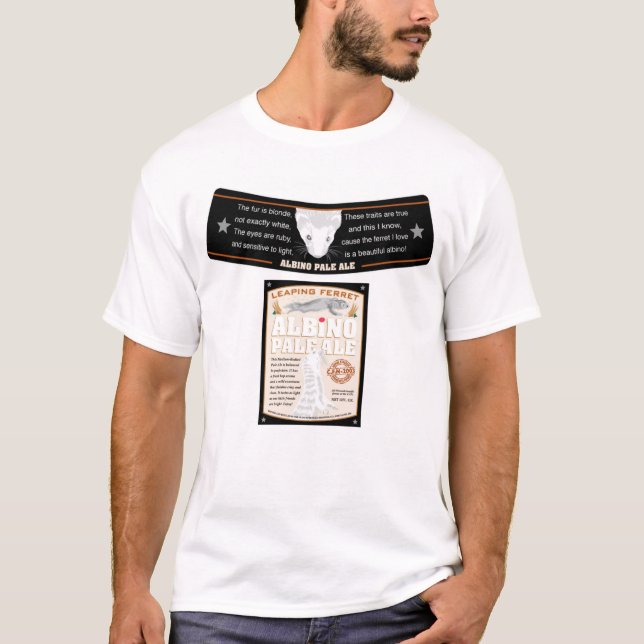 Albinoljust öletikett tee (Framsida)