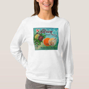 Albion brännmärker den citrusa lådaetiketten t-shirt