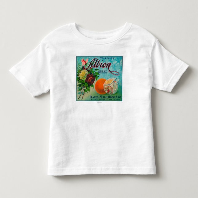 Albion brännmärker den citrusa lådaetiketten t-shirt (Framsida)