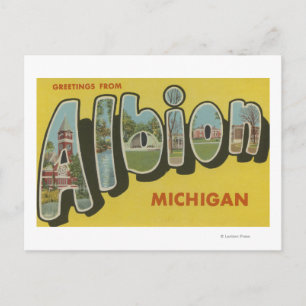 Albion, Michigan - Stora Brev Scenes Vykort