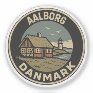 Ålborg, Danmark Danmark Klistermärken