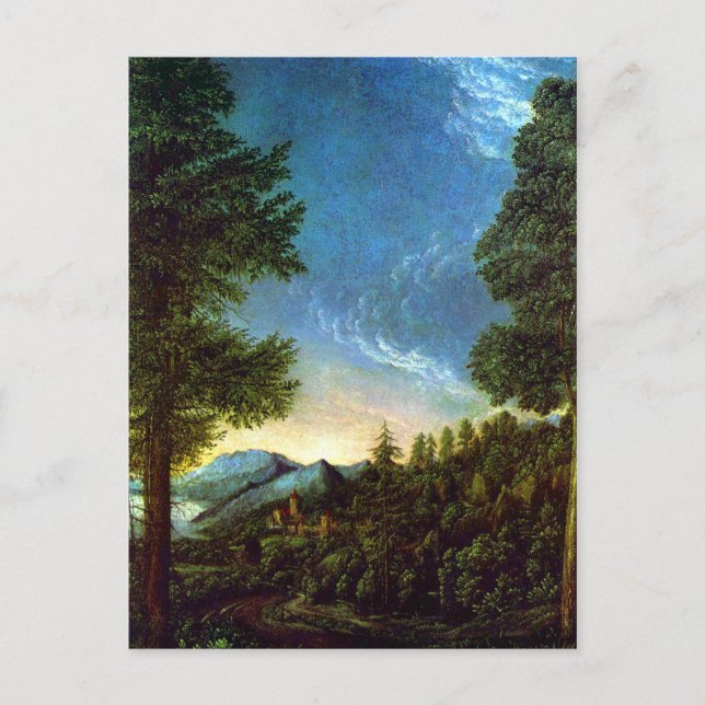 Albrecht Altdorfer Donanube Landskap Regensburg Vykort (Framsida)