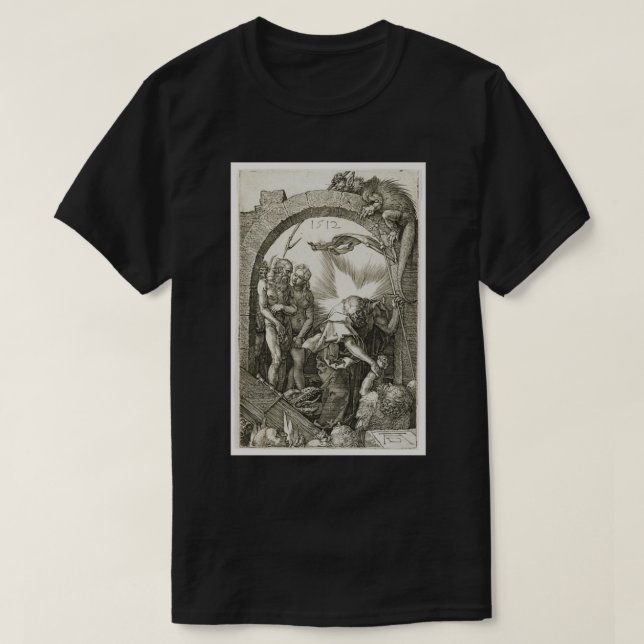Albrecht Drer Kristus i Limbo 1512 T Shirt (Design framsida)