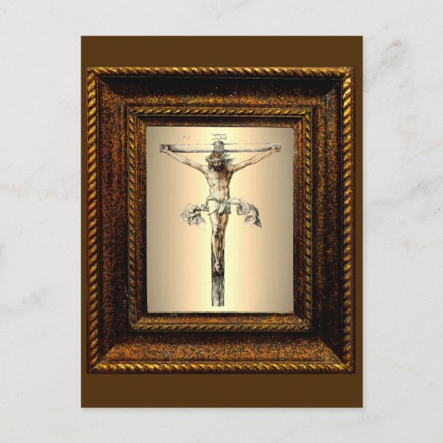 Albrecht Dürer 1505 Kristus på Kor-kortet Vykort (Framsida)