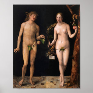 Albrecht Durer - Adam och Kväll Poster
