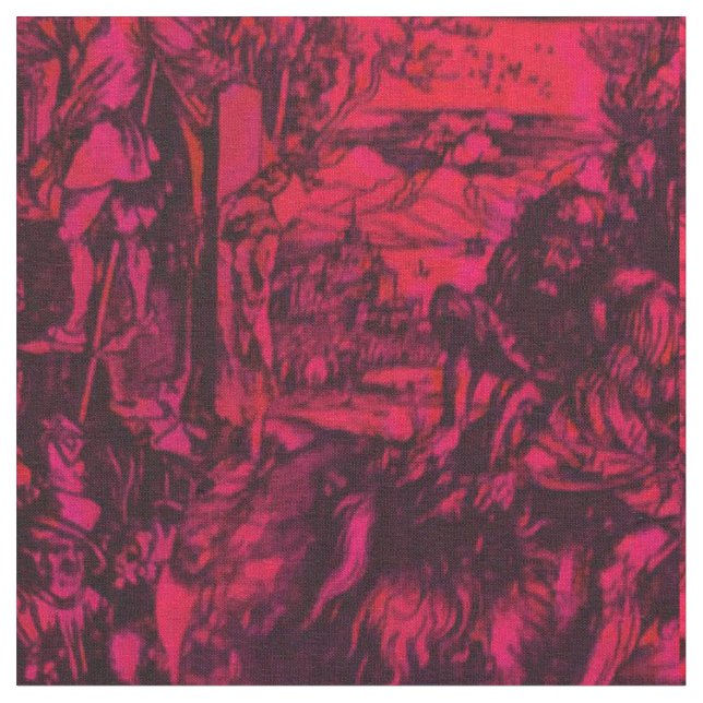 Albrecht Dürer Burgundy Tyg (Närbild)