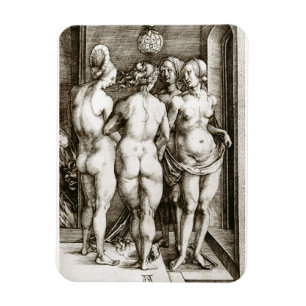 Albrecht Durer - de fyra vitsorna Magnet