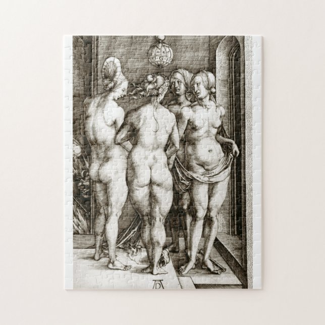 Albrecht Durer - de fyra vitsorna Pussel (Vertikal)