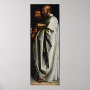 Albrecht Durer den högra panelen för fyra apostlar Poster