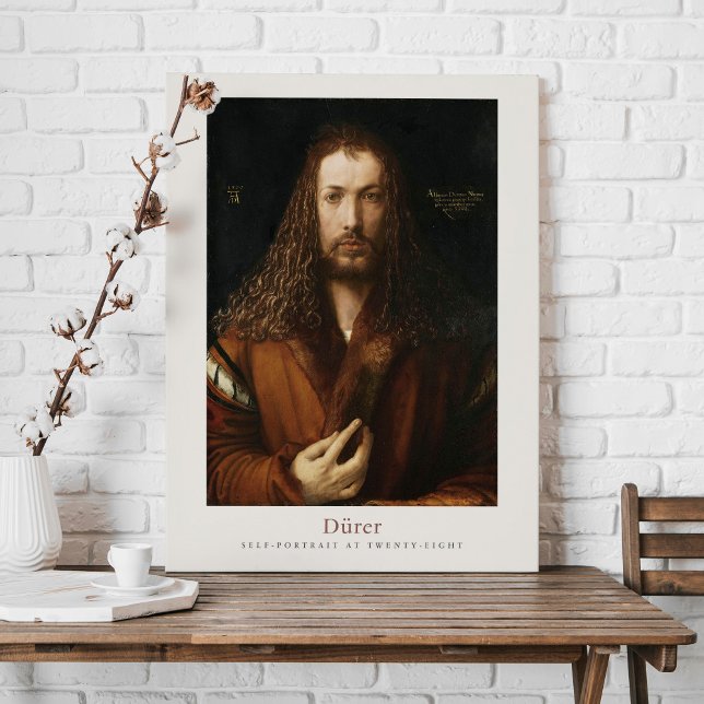 Albrecht Dürer Durer Självporträtt 1500 utställnin Canvastryck (Skapare uppladdad)