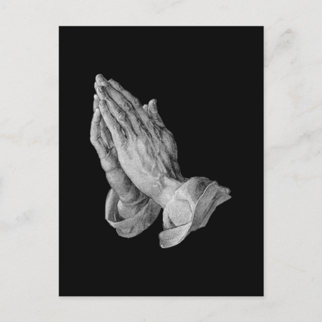 Albrecht Durer - Händer Praying Vykort (Framsida)