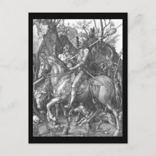 Albrecht Durer Knight Death och Djävulen Vykort
