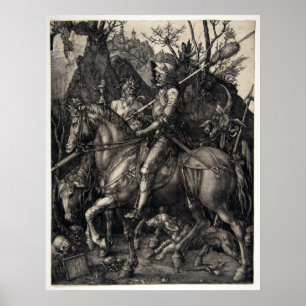 Albrecht Dürer Knight, Döden och Djävulen Poster