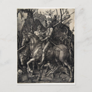 Albrecht Dürer Knight, Döden och Djävulen Vykort