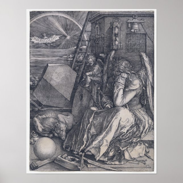 Albrecht Dürer Melencolia I Poster (Framsidan)