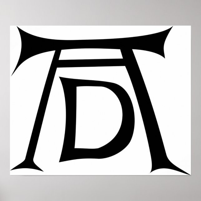 Albrecht Durer Namnteckning Monogram Poster (Framsidan)
