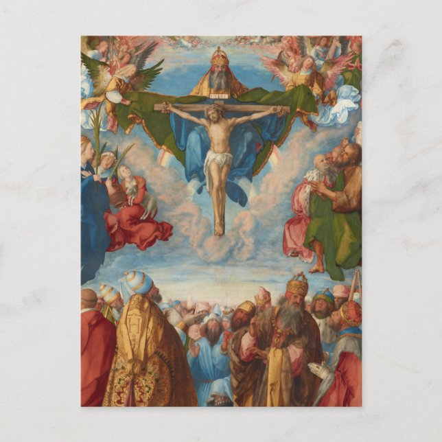 Albrecht Durer rättade sig efter trefaldighetsbesk Vykort (Framsida)