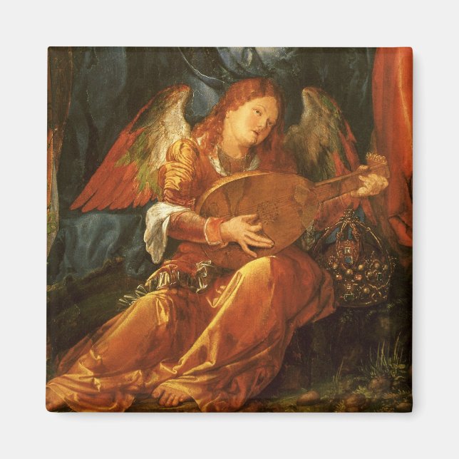 Albrecht Durer:s utbrott av Ro Garlands Angel Magnet (Framsidan)